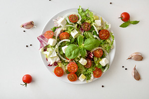 resh Tomato Feta Salad with Basil, a Food & Drink Photo by Davizro's Market