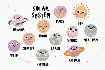 Solar System clipart & poster