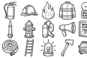 Firefighting Equipment Set