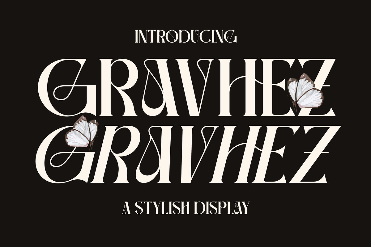 Gravhez Stylish Display Font, a Sans Serif Font by Storytype Studio (Photo 4 of 15)