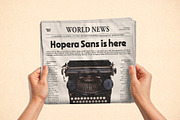 Hopera Sans - Geometric Font, a Sans Serif Font by ManuelRosin (Thumbnail 10 of 12)