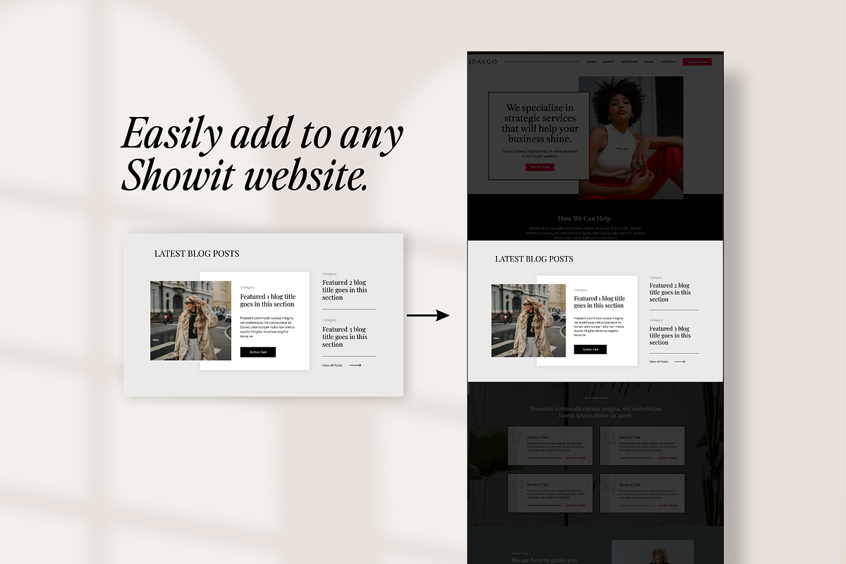 21 Showit Blog Add-On Canvases, a Websites & App Template by Amanda Pena Design (Photo 9 of 11)
