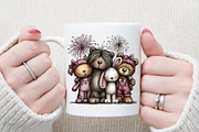 Whimsical New Year Animal Party Clip, an Illustration by Sublimation Artist (Thumbnail 5 of 6)