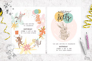 Birthday Clipart, Cards, an Animal Illustration by Lesya Skripak (Thumbnail 8 of 10)