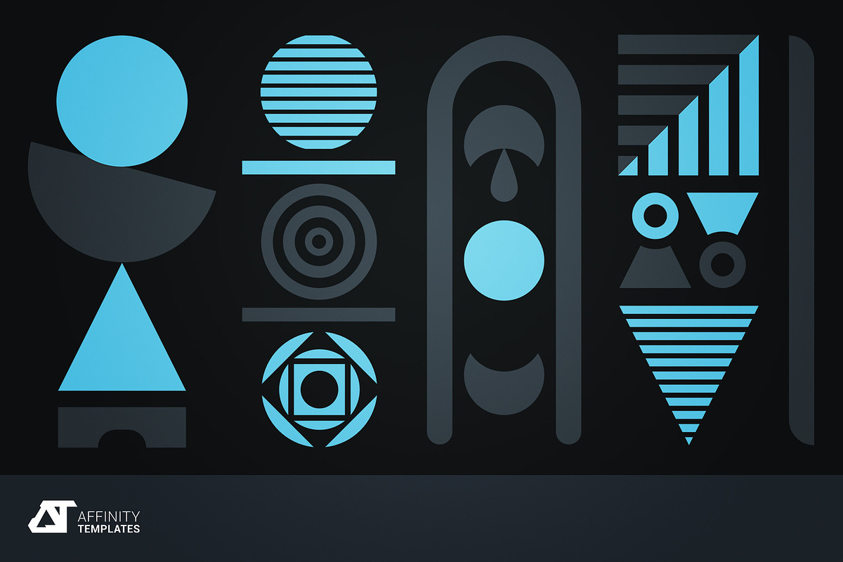 Geometric Vector Shapes for Affinity, an Object Graphic by Affinity Templates (Photo 2 of 2)