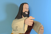 DIY Buddy Christ 3D model template, a Marketing Template by PolyFish (Thumbnail 3 of 6)