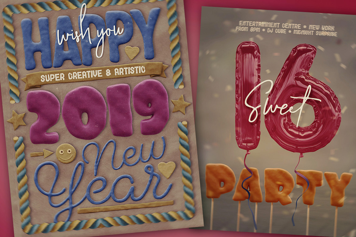 Plasticine Typography Creator, a Background Graphic by TVartworks (Photo 5 of 42)
