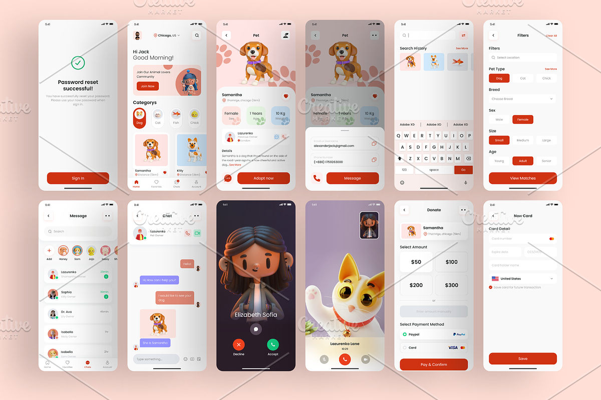 Pet Adoption App, an App Template by Ace UI/UX (Photo 5 of 9)