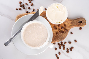Cream Cheese Coffee Latte drink, a Food & Drink Photo by Rimma