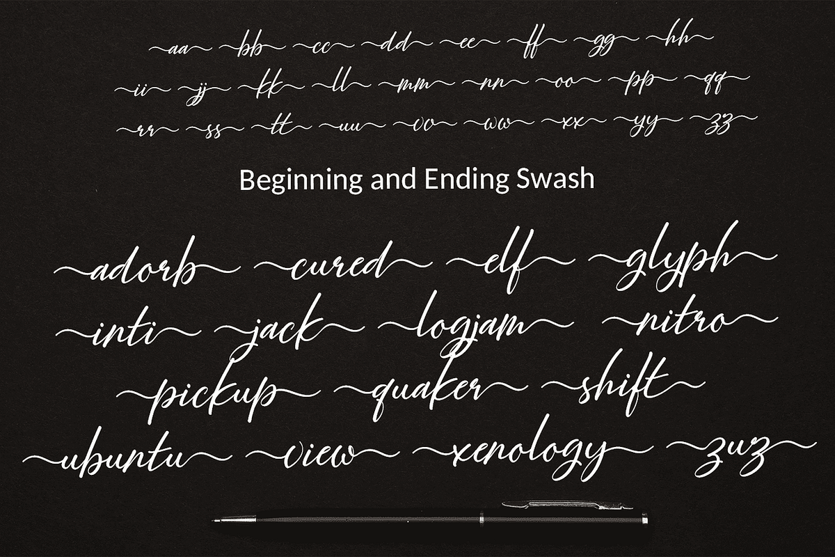Majestic Wisteria Font, a Handwritten Font by Letterhanna Studio (Photo 5 of 21)