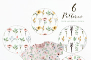 Little Garden - Floral Vector Set, a Background Graphic by wulano (Thumbnail 6 of 9)