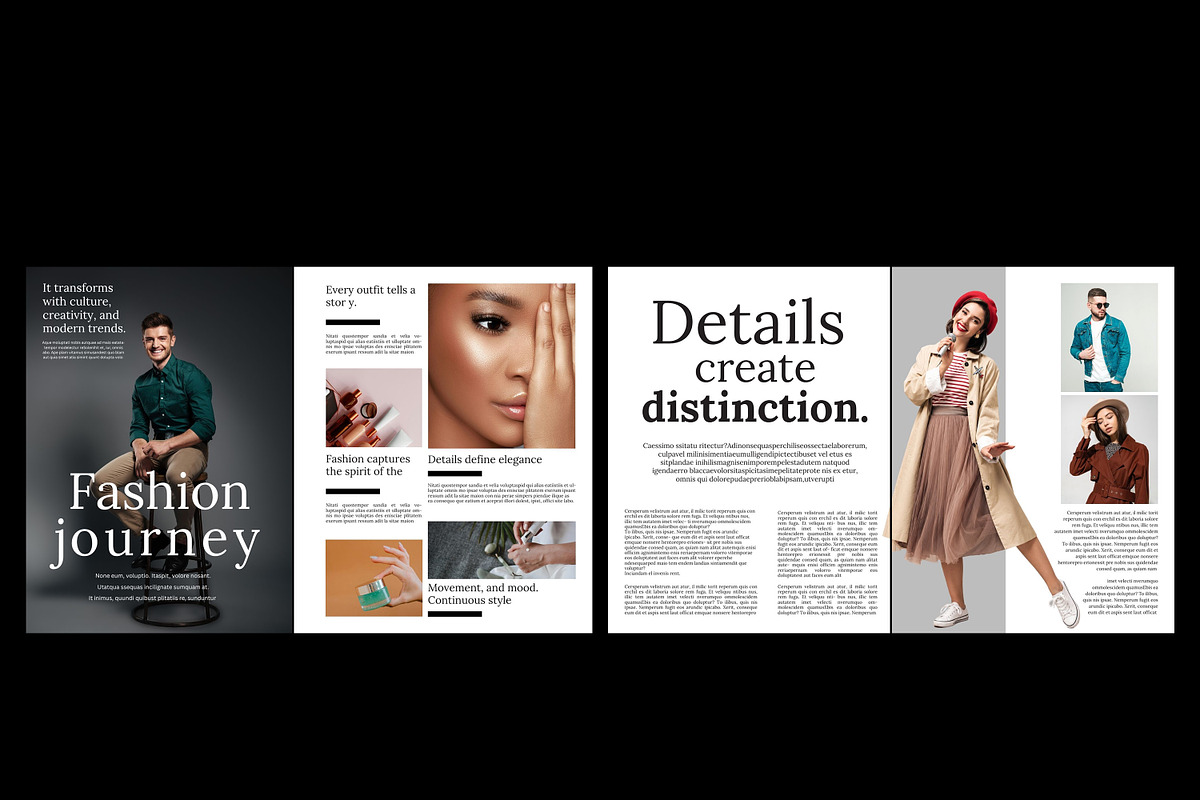 Fashion Magazine Design Template, a Magazine Template by Shajib Shikder (Photo 6 of 7)