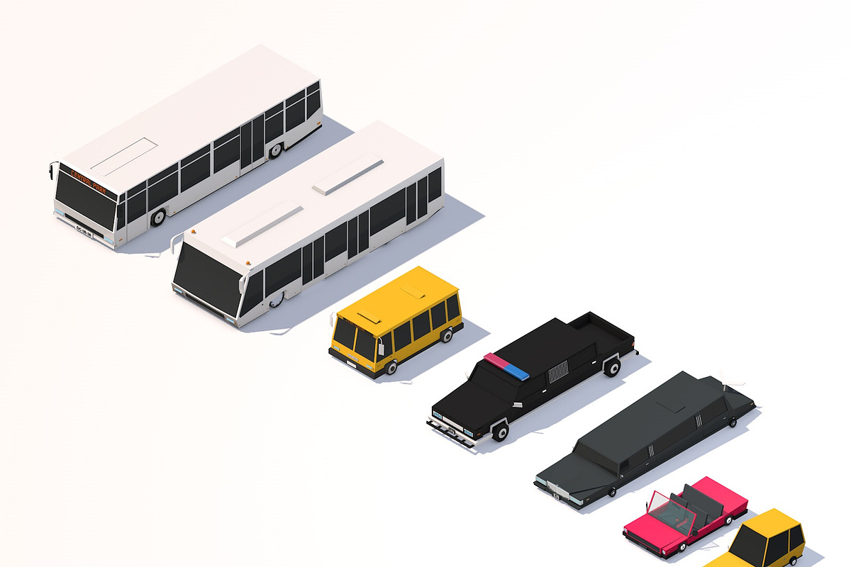 Low Poly City Cars Asset Pack 2, a Cars & Vehicle 3D Model by Anton Moek (Photo 1 of 6)