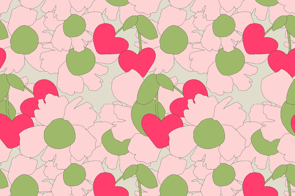 Cherries and cute pink blooms, a Pattern Graphic by Cotton Melon pattern Shop (Photo 3 of 5)