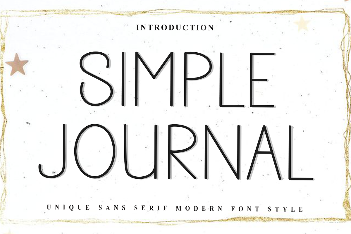 Simple Journal, a Sans Serif Font by FreshTypeINK (Photo 1 of 8)