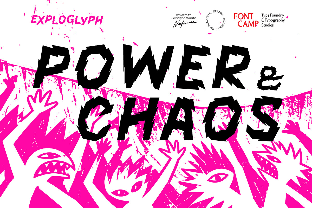 Exploglyph Font, a Symbol Font by Fontcamp Type Foundry (Photo 5 of 6)