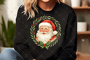 Santa Christmas Wreath PNG, an Illustration by Craft Nest (Thumbnail 6 of 6)