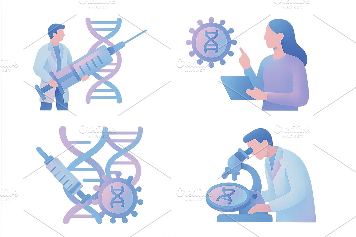 Medical research illustration, an Illustration by ZinetroN