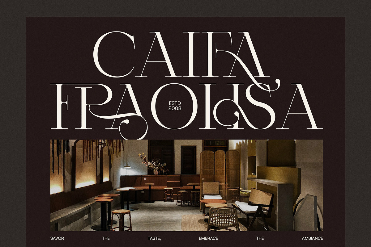 Fagora Calligraphy Serif Font, a Serif Font by Graphicxell (Photo 5 of 9)