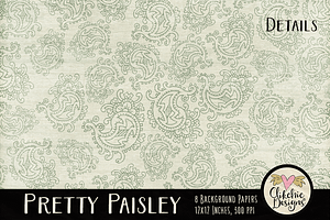 Pretty Paisley Patterned Backgrounds