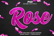 Rose 3d Editable Psd Text Effect, a Brushes & More by bdrobin (Thumbnail 2 of 2)