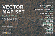 SALE 50% off – MAP SET – 15 Maps, a Graphic by MetroMaps (Thumbnail 1 of 16)