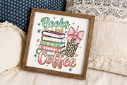 Books And Coffee PNG Sublimation Des, an Illustration by Libby Wishes (Thumbnail 4 of 6)
