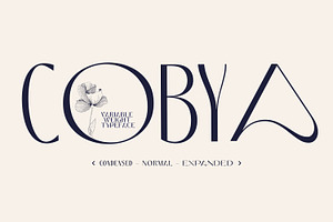 Cobya - Variable Weight Typeface