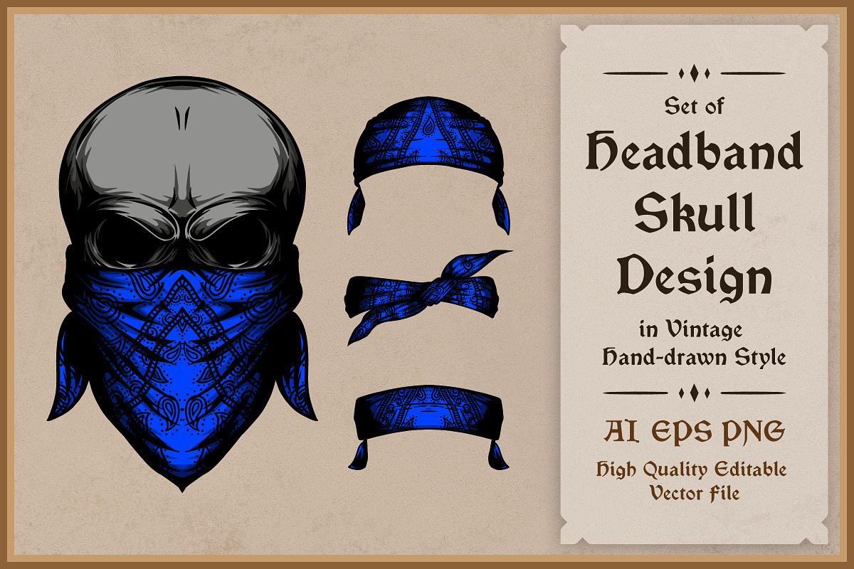 Gas Masked Skull Design Vector, an Illustration by vectstudio (Photo 1 of 3)