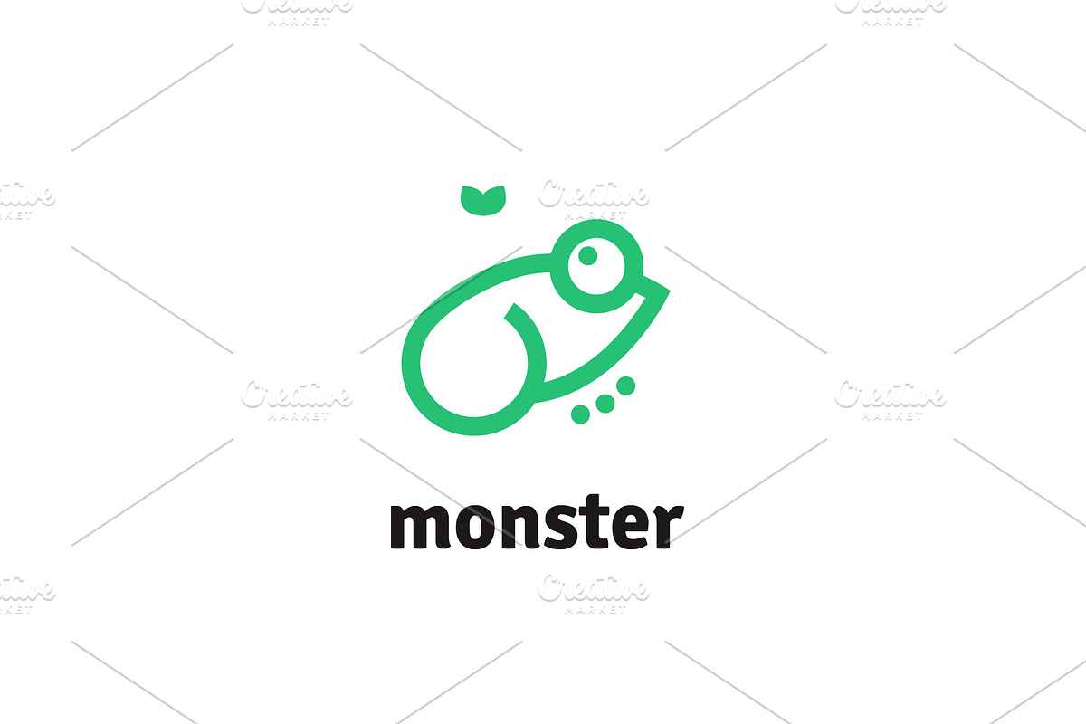 Frog line vector logo, a Branding & Logo Template by Magda (Photo 1 of 2)
