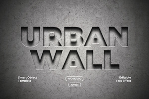 Concrete Text Effect, a Layer Style Add-On by alexdndz