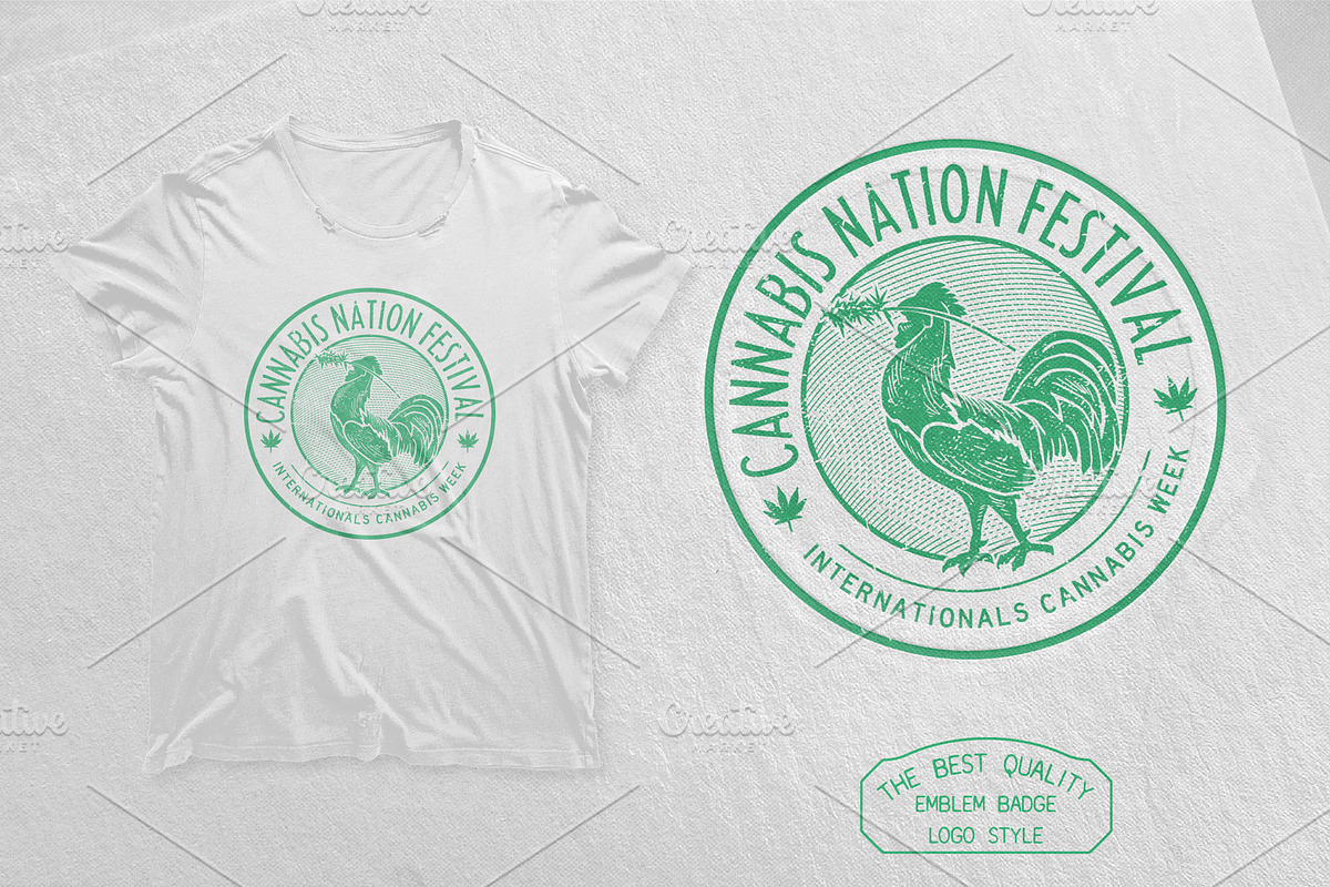 Vintage Cannabis Expo Logo Template, a Branding & Logo Template by The Design For Co. (Photo 5 of 6)