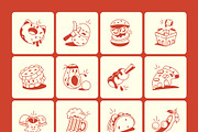 Food Doodles Icon, an Outline Icon by Vectors Market (Thumbnail 9 of 9)