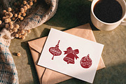 Linocut Christmas illustrations, a Seasonal Illustration by RaDavCrafts (Thumbnail 2 of 9)
