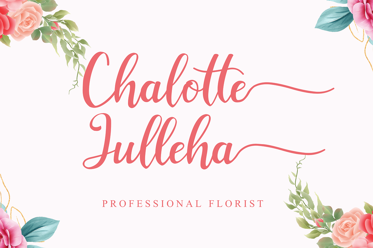 Zolleha // Script Font preview 2
