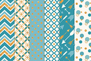 Vintage Blue Glitter Patterns, a Pattern Graphic by Amanda Ilkov (Thumbnail 2 of 3)