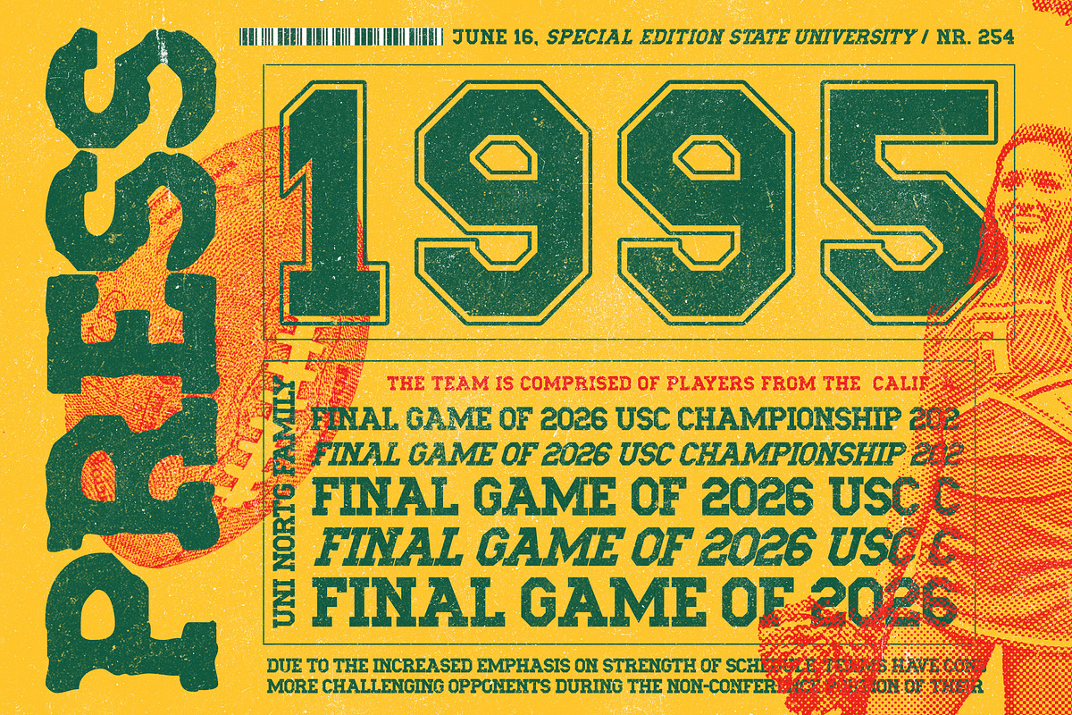 UNI North Font, a Slab Serif Font by LeoSupply.co (Photo 6 of 6)