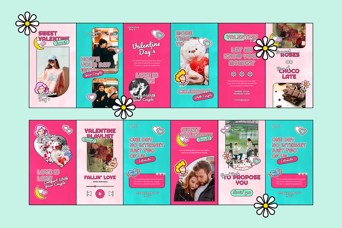 Pop Era 90s - Valentine’s Day, a Social Media Template by Sixtysix Labs (Photo 9 of 10)