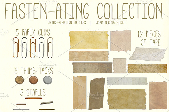 Fasten-ating: Vintage Elements preview 3
