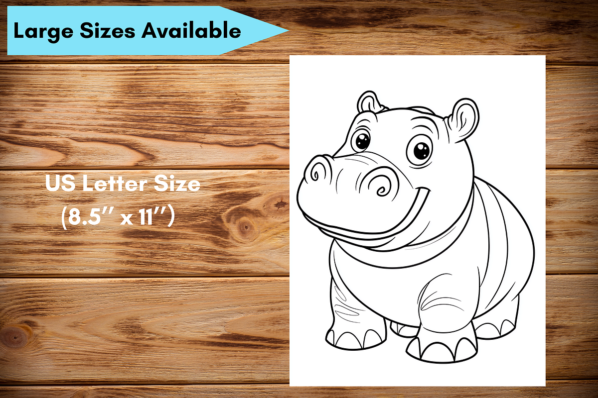 Baby Animal Coloring Pages for Kids, a Brochure Template by LA Design (Photo 10 of 10)