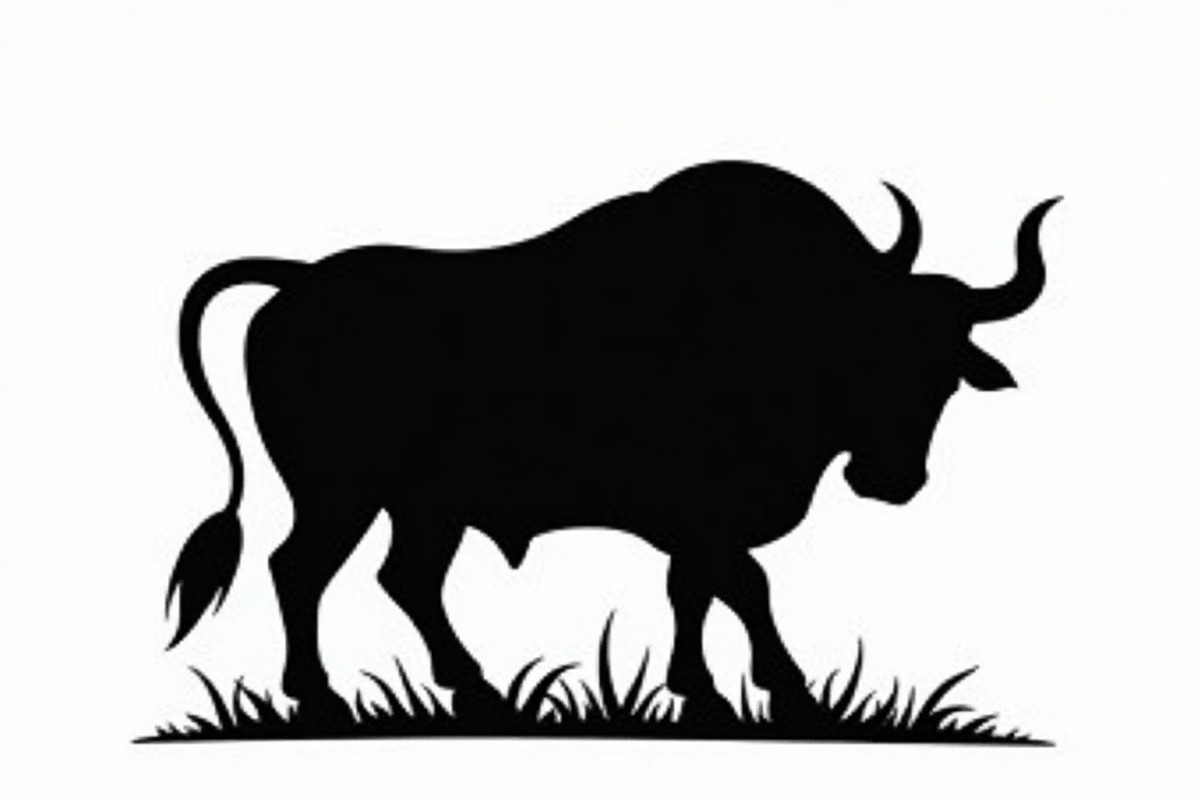 Standing Bull Silhouette Pack, an Illustration by jahid234 (Photo 7 of 9)