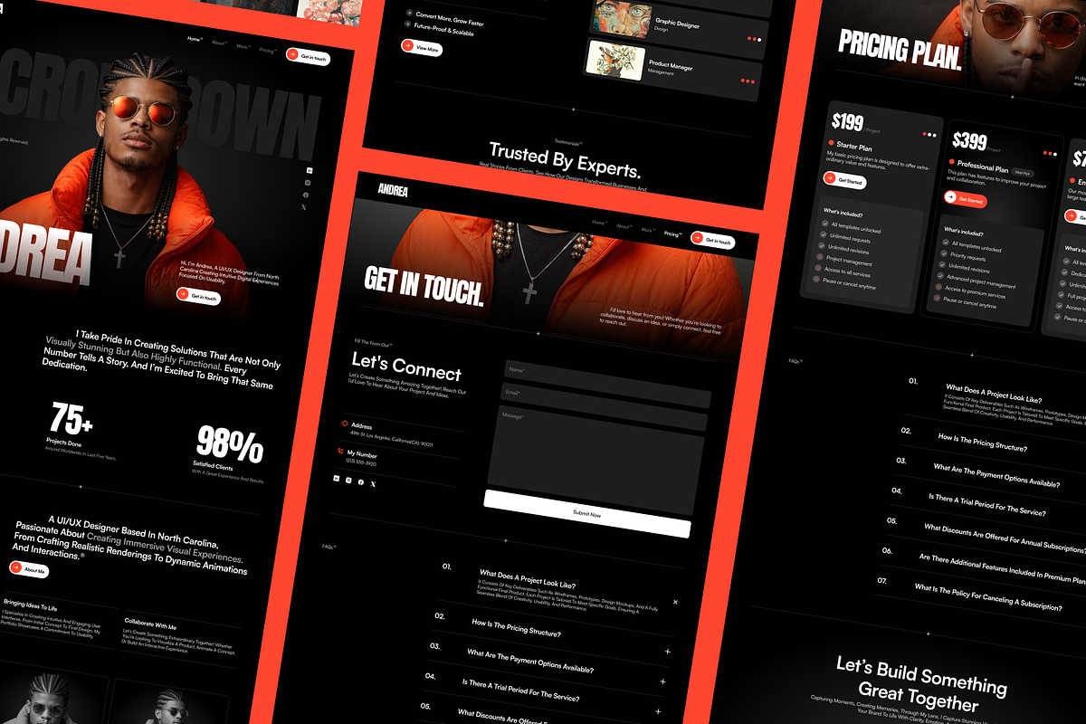 Andrea - Personal Portfolio Website, a Landing Page Template by SLAB! Design (Photo 4 of 5)