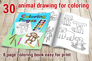 Coloring Book with Animals