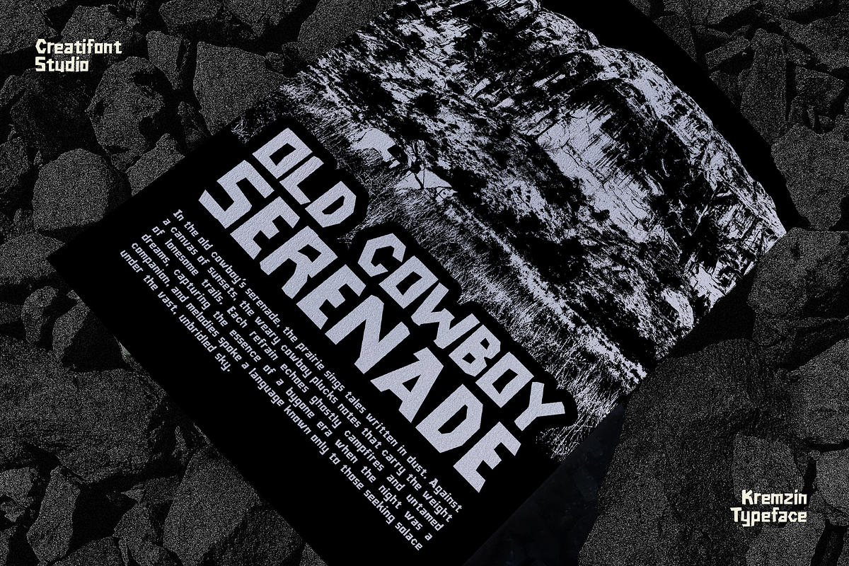 CF Kremzin - Quirky Decorative, a Sans Serif Font by Indotype Foundry (Photo 7 of 10)