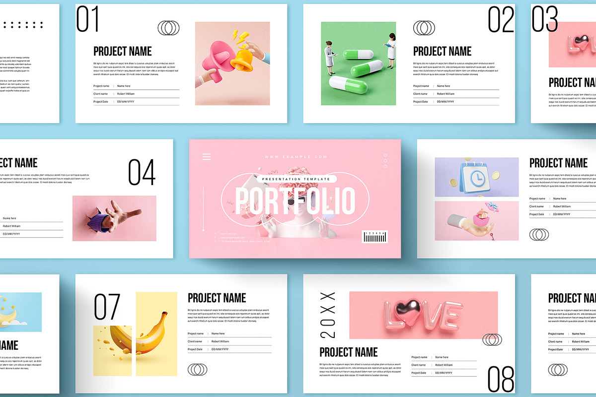 Portfolio Presentation Layout, a Presentation Template by ContestDesign (Photo 1 of 6)