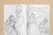 Magical Princess Coloring Book Vol32, a Person Illustration by ikarifq shop (Thumbnail 5 of 7)