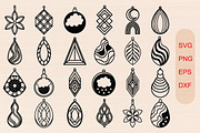 Wood Earrings Laser Cut SVG Bundle, an Object Graphic by jannatulpakhi (Thumbnail 1 of 6)