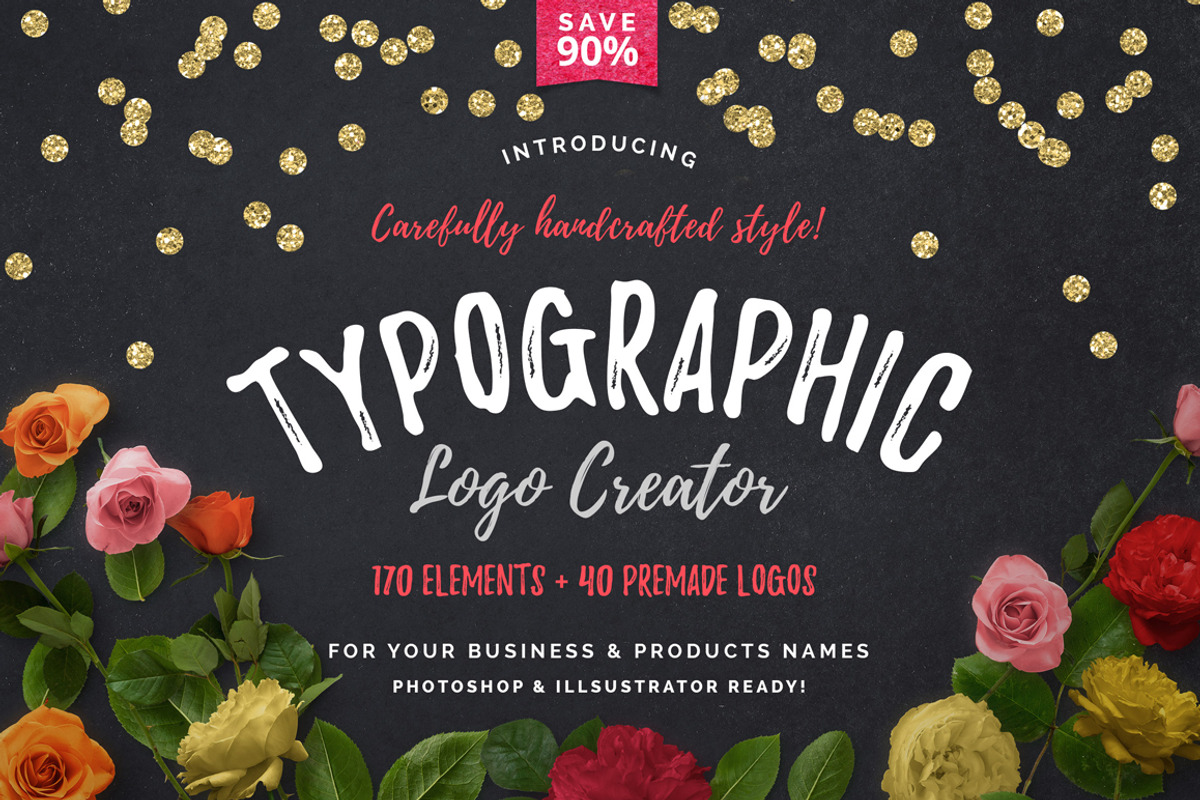 Typographic Logo Creator, a Branding & Logo Template by SNIPESCIENTIST (Photo 1 of 12)