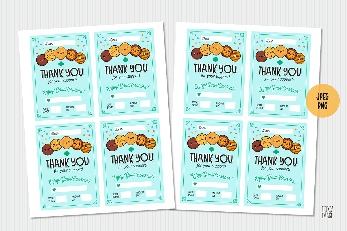 Girl Scout Cookie Thank You Tag, a Templates & Theme by FoxyImage (Photo 3 of 3)