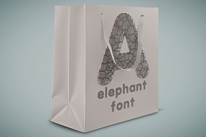 Elephant Color SVG Font And PNGs